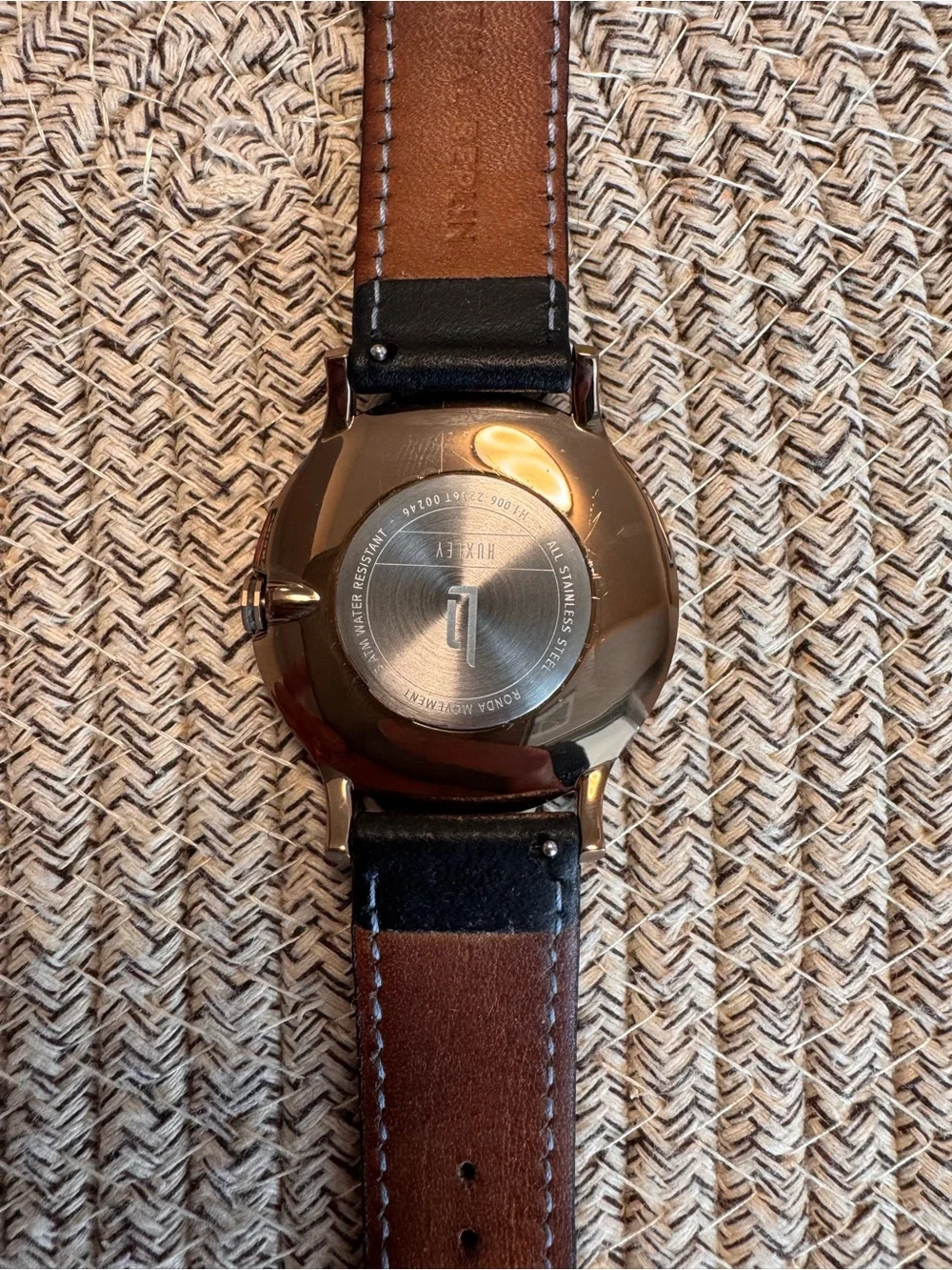 Lilienthal Berlin Huxley - Bronze and Black Leather Men’s Watch